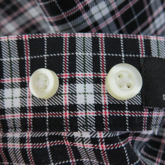 Jos. A. Bank* Men's Long Sleeve Button Down Curved Hem Plaid Dress Shirt~ Large - Picture 4 of 9